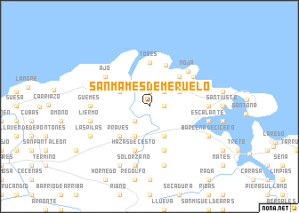 map of San Mamés de Meruelo
