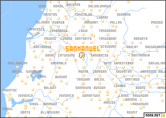 map of San Manuel