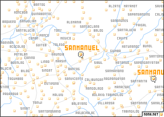 map of San Manuel