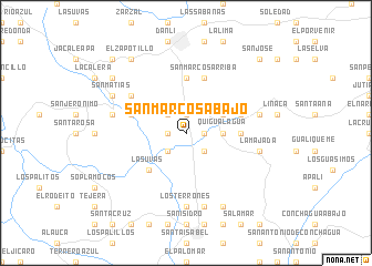 map of San Marcos Abajo