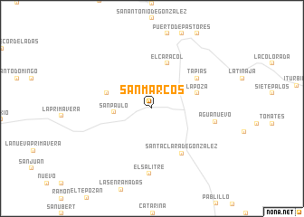 map of San Marcos