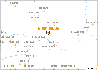 map of San Marcos