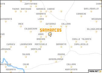 map of San Marcos