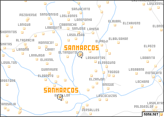 map of San Marcos