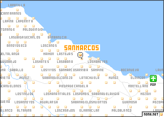 map of San Marcos