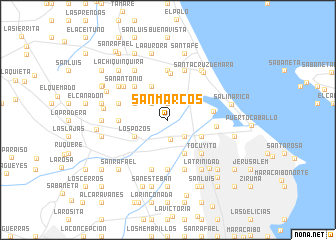 map of San Marcos