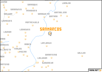 map of San Marcos