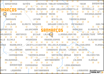 map of San Marcos