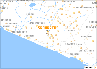 map of San Marcos