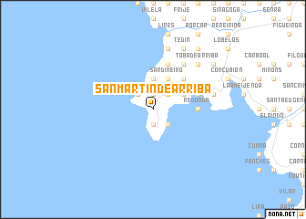 map of San Martín de Arriba