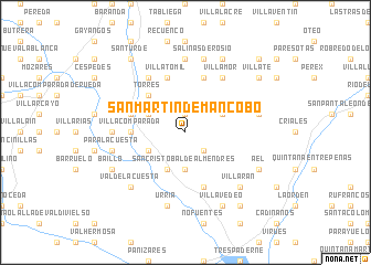 map of San Martín de Mancobo