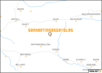 map of San Martín Sasgayolas