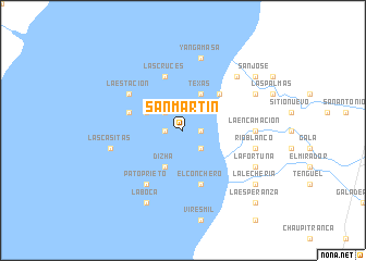 map of San Martín
