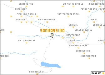 map of San Massimo