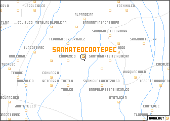 map of San Mateo Coatepec