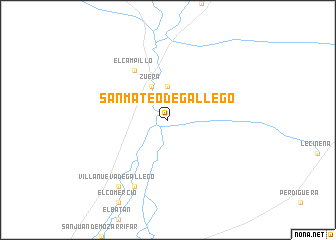 map of San Mateo de Gállego