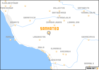 map of San Mateo