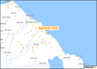 map of San Matias