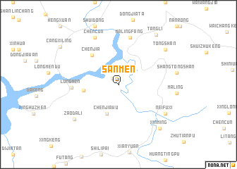 map of Sanmen