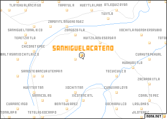 map of San Miguel Acateno