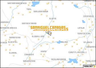 map of San Miguel Cañadas