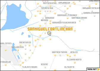 map of San Miguel Coatlinchán