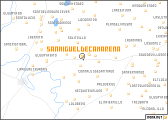 map of San Miguel de Camarena
