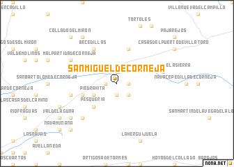 map of San Miguel de Corneja