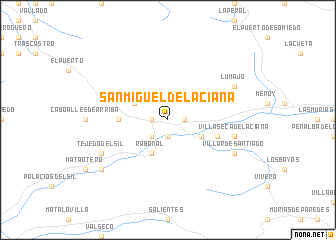 map of San Miguel de Laciana