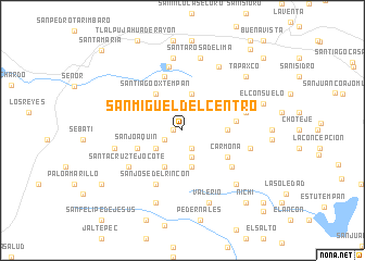 map of San Miguel del Centro