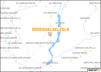 map of San Miguel del Esla