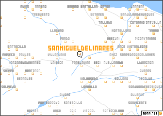 map of San Miguel de Linares