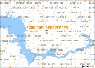 map of San Miguel de Mercedes