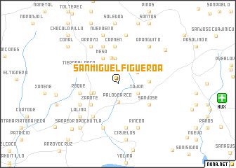 map of San Miguel Figueroa