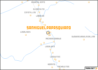 map of San Miguel Papasquiaro