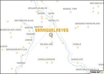 map of San Miguel Reyes