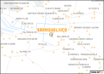 map of San Miguel Xico