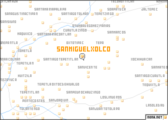 map of San Miguel Xolco