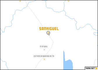 map of San Miguel