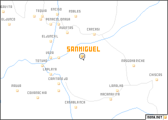 map of San Miguel