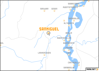 map of San Miguel