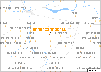 map of San Nazzaro Calvi