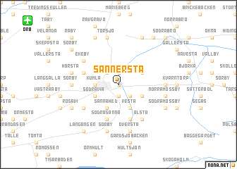 map of Sånnersta