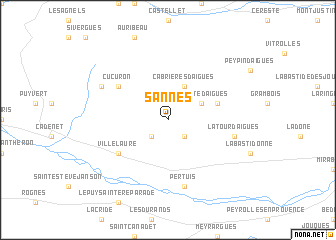 map of Sannes