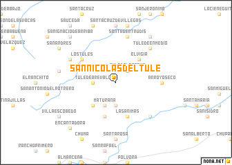 map of San Nicolás del Tule