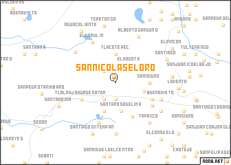 map of San Nicolás El Oro