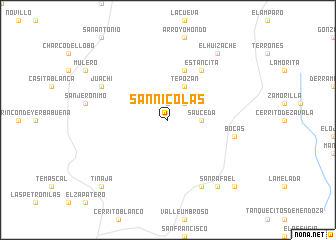 map of San Nicolás