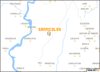 map of San Nicolás