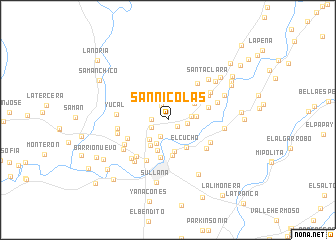 map of San Nicolás