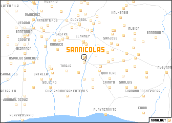 map of San Nicolás